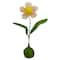 19" Green, Yellow & Pink Spring Floral Tabletop Decoration